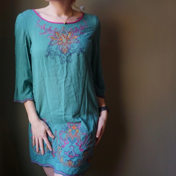 Flying Tomato Tops - FLYING TOMATO Embroidered Tunic